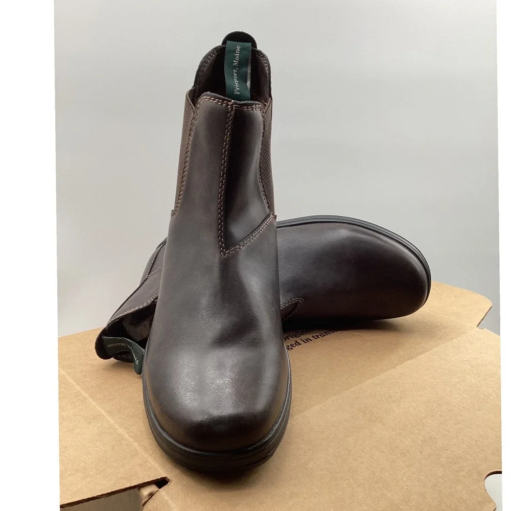 Eastland Cyrus Mens Chelsea Boots Dark Brown Ankle Boot 4678-02 Size 10.5 D